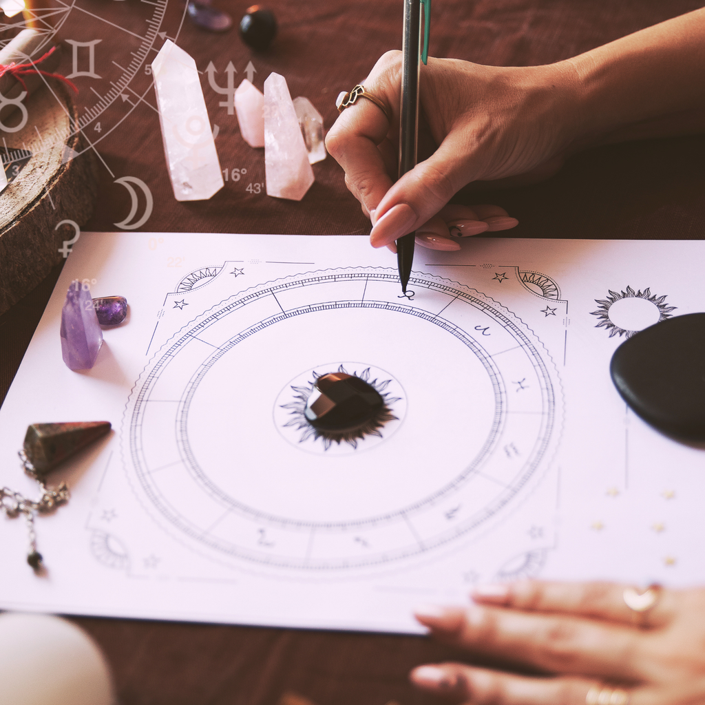 Photo pour illustrer les livres d'astrologie pour débuter.